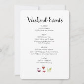 Elegante Weekend Evenementen Route Kaart (Voorkant)