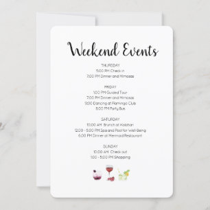 Elegante Weekend Evenementen Route Kaart