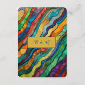 Elegante weelderige Afrikaanse bestemming bruiloft Informatiekaartje (Achterkant)