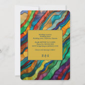 Elegante weelderige Afrikaanse bestemming bruiloft Kaart (Achterkant)