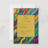 Elegante weelderige Afrikaanse bestemming bruiloft RSVP Kaartje (Voorkant)