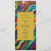 Elegante weelderige Afrikaanse bestemming Programmakaart (Achterkant)