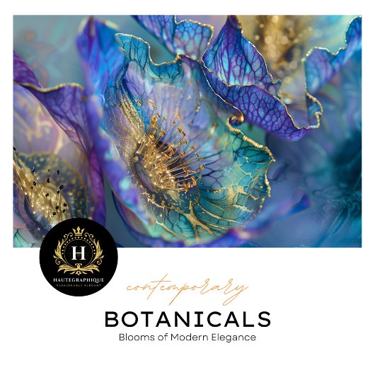 Elegante Weelderige Paarse en Gouden Bloemendecoup Tissuepapier