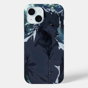 Elegante weerwolf anime iPhone 15 case