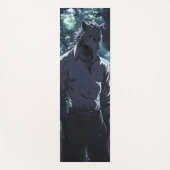 Elegante weerwolf anime yogamat (Voorkant)