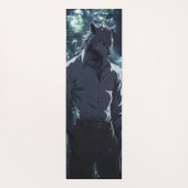 Elegante weerwolf anime yogamat (Achterkant)