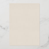 Elegante Weide Boho Wilde Bloem Bruiloft Folie Uitnodiging (Achterkant)