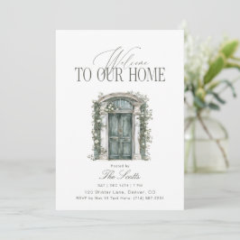 Elegante Welkom In Ons Thuis Huis Verwarming Kaart