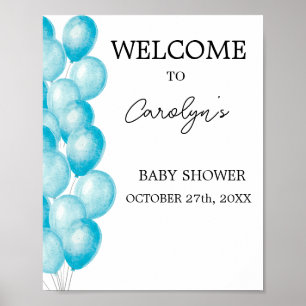 Elegante Welkomsposter voor Baby Shower Poster