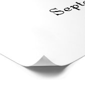 Elegante welkomstkaart voor het oefendiner poster (Hoek)