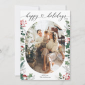 Elegante wenskaart voor de feestdagen met aangepas feestdagenkaart (Voorkant)