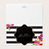 Elegante Wenskaarten Kaart (Buitenkant ongevouwen)