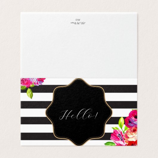 Elegante Wenskaarten Kaart (Buitenkant ongevouwen)