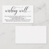 Elegante wensput voor trouwkaart informatiekaartje (Voorkant / Achterkant)