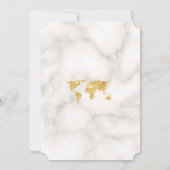 Elegante Wereldkaart Huwelijk in de Tropen Kaart (Achterkant)