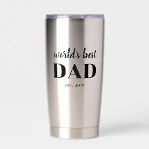 Elegante Werelds Beste Papa Opgericht Jaar Aangepa