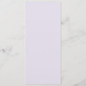 Elegante Wervelende Lila Huwelijksmenu Menu (Achterkant)