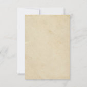 Elegante  werveling bloeien bruiloft uitnodigingen (Achterkant)