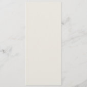 Elegante Werveling Greige Trouwmenu Menu (Achterkant)