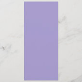 Elegante Werveling Paarse Huwelijksmenu Menu (Achterkant)