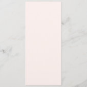 Elegante Werveling Perzik Huwelijksmenu Menu (Achterkant)
