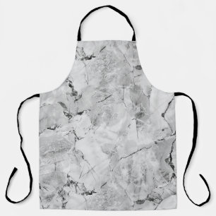 Elegante wervelingen grijs 'Majestic Marble Impres Schort