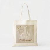 Elegante wervelingen kroonluchter  bruidsmeisje tote bag (Voorkant)