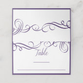 Elegante wervelingen plaats kaart Sjabloon Plaatskaartje (Buitenkant ongevouwen)