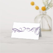 Elegante wervelingen plaats kaart Sjabloon Plaatskaartje (Achterkant)