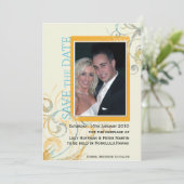 Elegante wervelingen - Sla de datumkaarten op Save The Date (Staand voorkant)