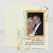 Elegante wervelingen - Sla de datumkaarten op Save The Date (Voorkant / Achterkant)