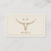 Elegante Westerne bruiloft details behuizing Kaart (Achterkant)