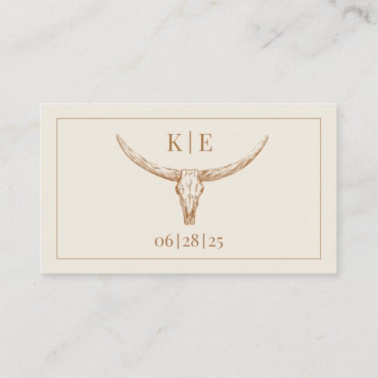 Elegante Westerne bruiloft details behuizing Kaart (Achterkant)