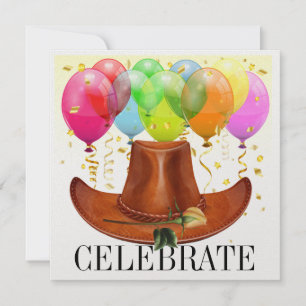 Elegante Westerne uitnodiging