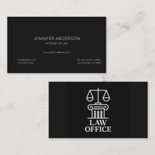 Elegante wet Kantoor Logo Advocaten en juridisch Visitekaartje