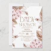 Elegante Whimsical Boho Baby Shower Kaart (Voorkant)