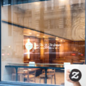 Elegante Whimsical Kerstwinkel Ruitersticker Raamsticker (Cafe Raam)