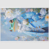 Elegante Whimsical Kikker Moederdag Decoupage Tissuepapier (Voorkant)