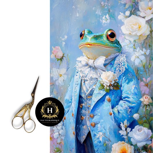 Elegante Whimsical Kikker Moederdag Decoupage Tissuepapier