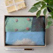 Elegante Whimsical Struisvogel Decoupage Tissuepapier (Geschenk)