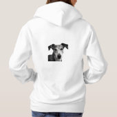 Elegante Whippet Hoodie (Achterkant)