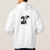 Elegante Whippet Hoodie (Achterkant)