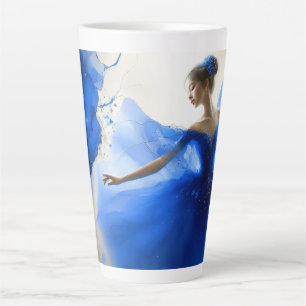 Elegante Whirl-ballet in indigoblauw Latte Mok