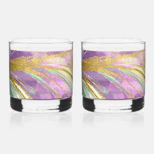 Elegante whiskybril met metallic design whisky glas