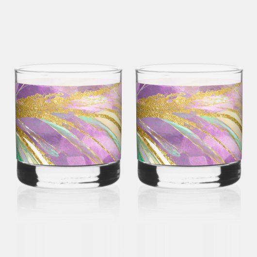 Elegante whiskybril met metallic design whisky glas (Voorkant)