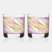Elegante whiskybril met metallic design whisky glas (Links)