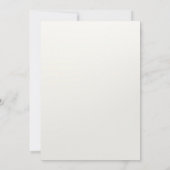 Elegante White Cream Heart Bruids Douche Uitnodigi Kaart (Achterkant)