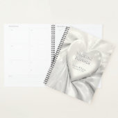 Elegante White Cream Heart Planner (Display)