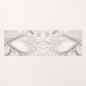 Elegante White Cream Heart Yoga Mat (Voorkant (horizontaal))