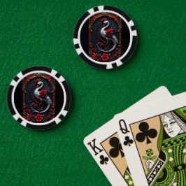 Elegante White Swan Trouwcollectie Poker Chips
